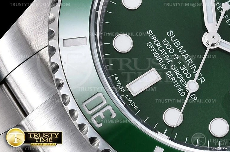 1213 Contemporary ROLSUB0280A – Submariner 116610LV 904L SS SS Green ARF V3 SH 1033